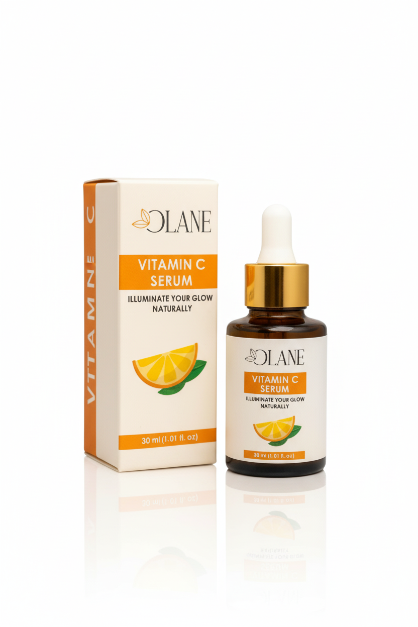OLANE Vitamin C Brightening Serum – Dark Spot Corrector, Anti-Aging & Glow Booster for Radiant Skin (30ml)